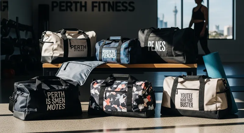 custom printed gym bags in perth - promotional merchandise